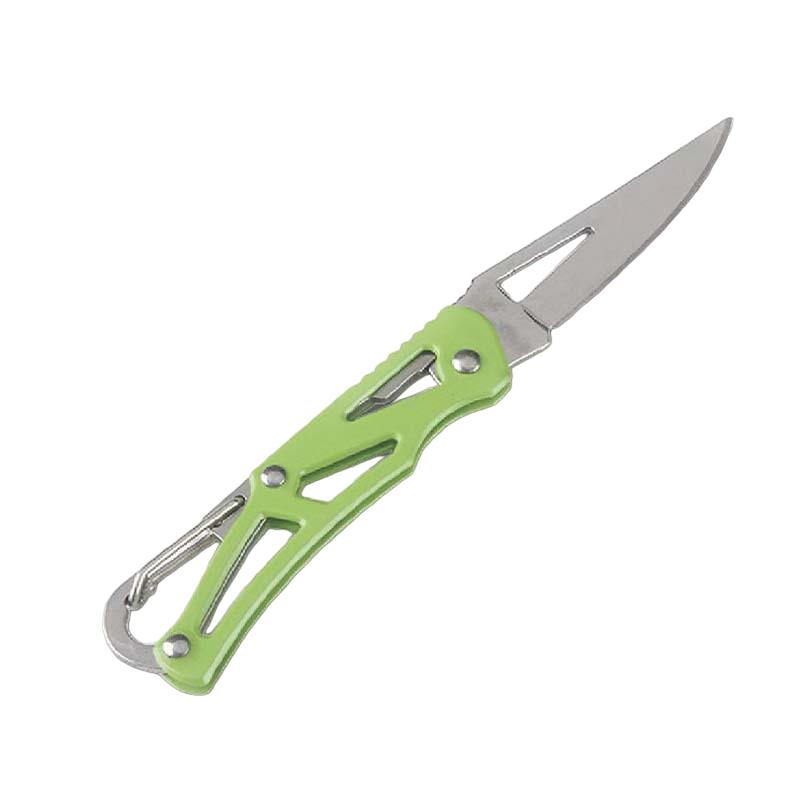 Pastel Mini Stainless Steel Knife with Built-In Carabiner Defense Keychain