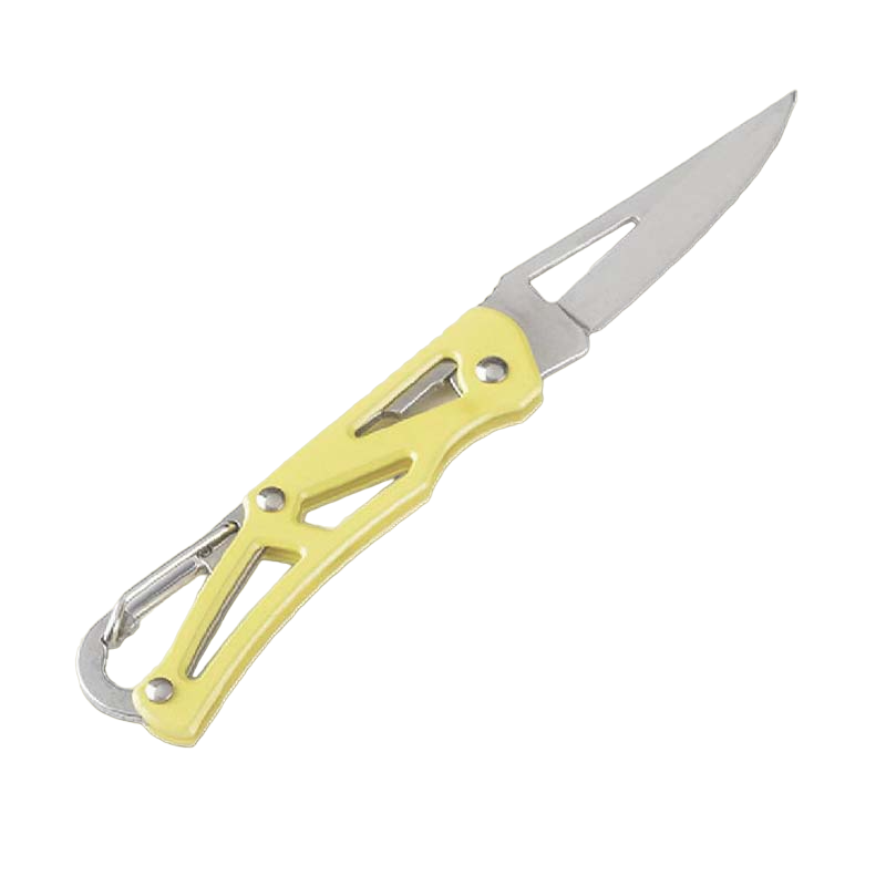 Pastel Mini Stainless Steel Knife with Built-In Carabiner Defense Keychain