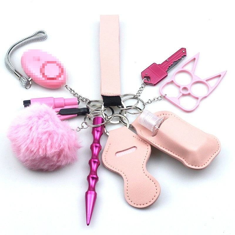 Defensive Weapons 10-Piece Self Defense Keychain Set