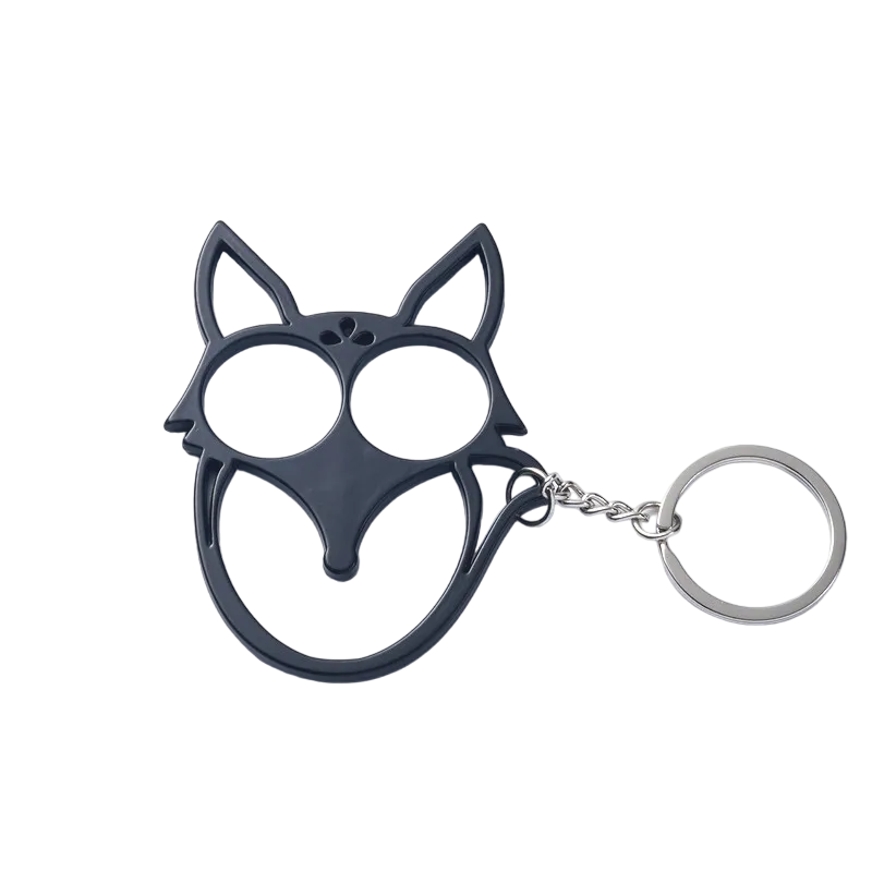 Fox Ears Self Defense Knuckles Keychain