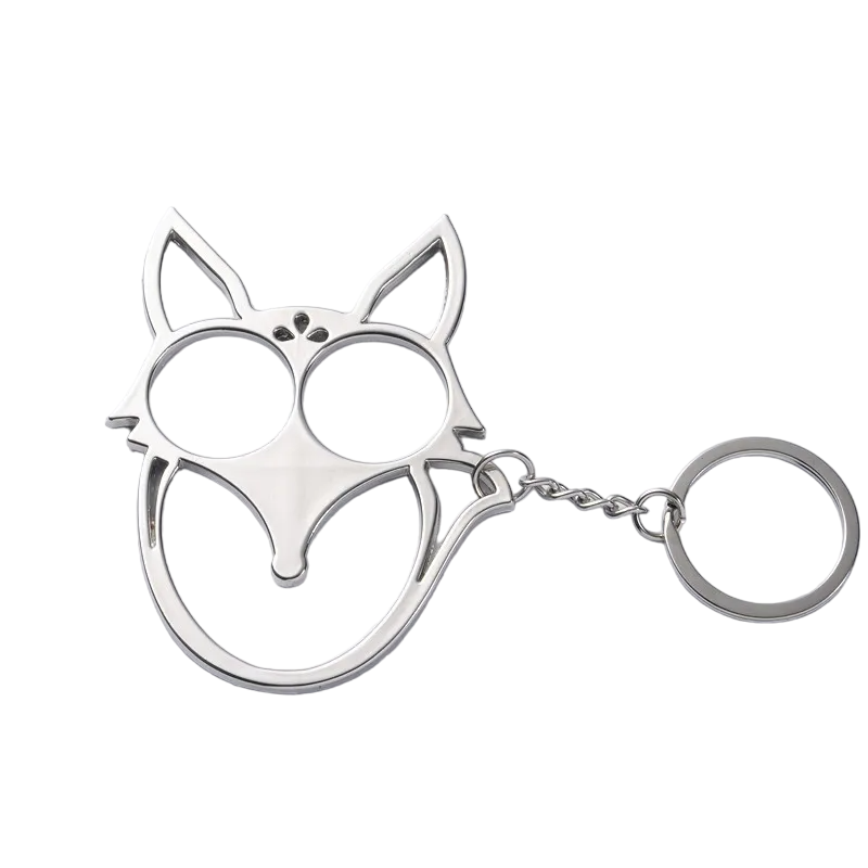 Fox Ears Self Defense Knuckles Keychain