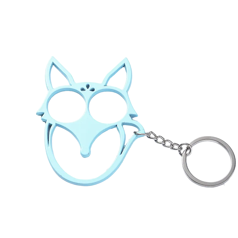 Fox Ears Self Defense Knuckles Keychain