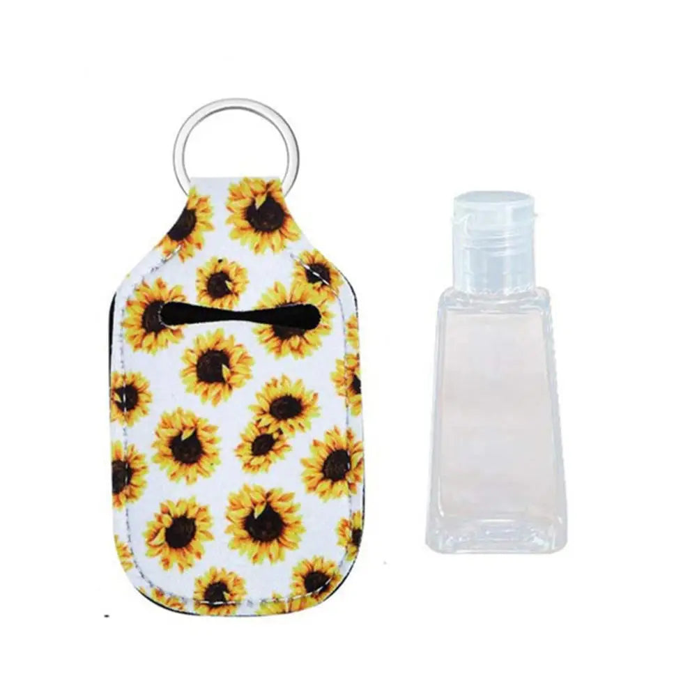 Hand Sanitizer Pouch Holder with Empty Bottle Keychain