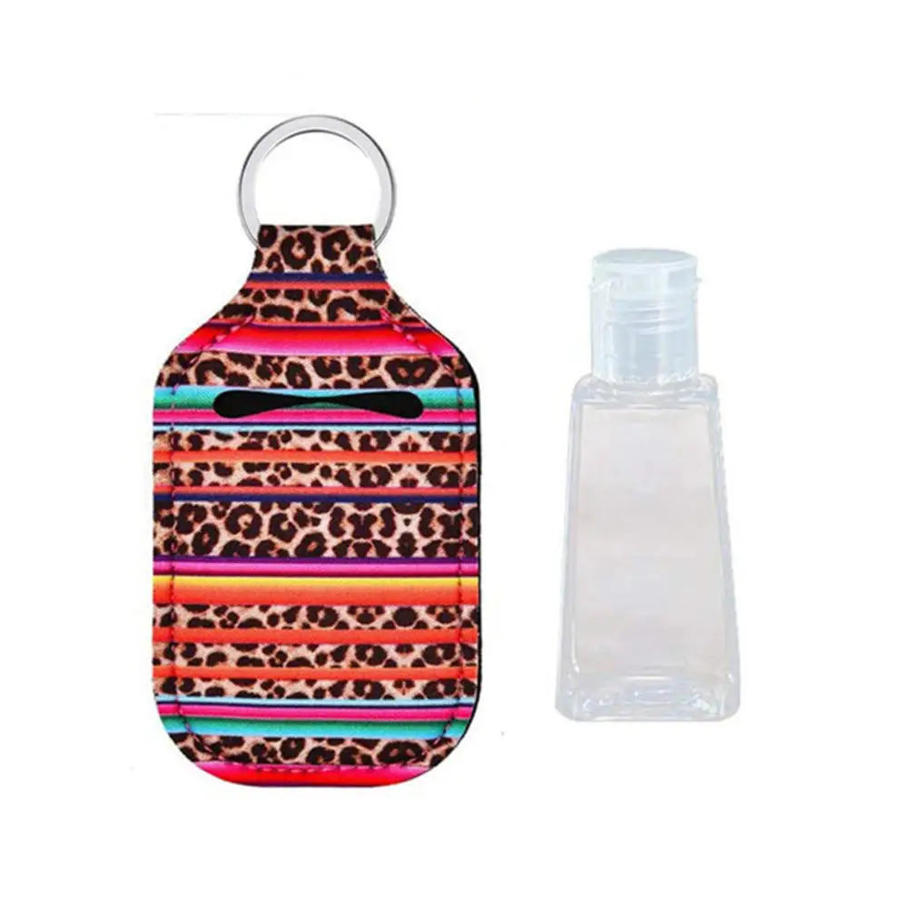 Hand Sanitizer Pouch Holder with Empty Bottle Keychain