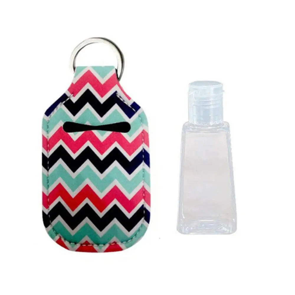 Hand Sanitizer Pouch Holder with Empty Bottle Keychain