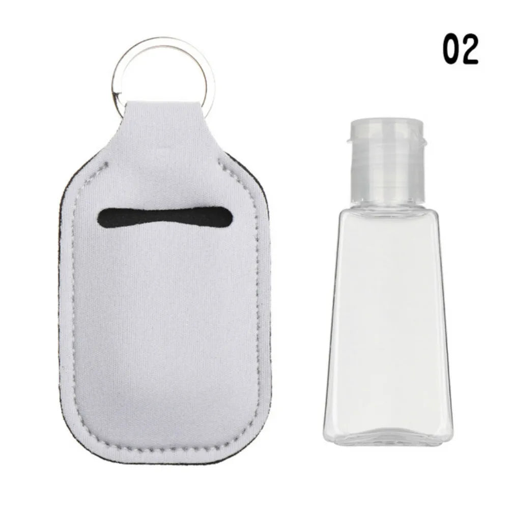 Hand Sanitizer Pouch Holder with Empty Bottle Keychain