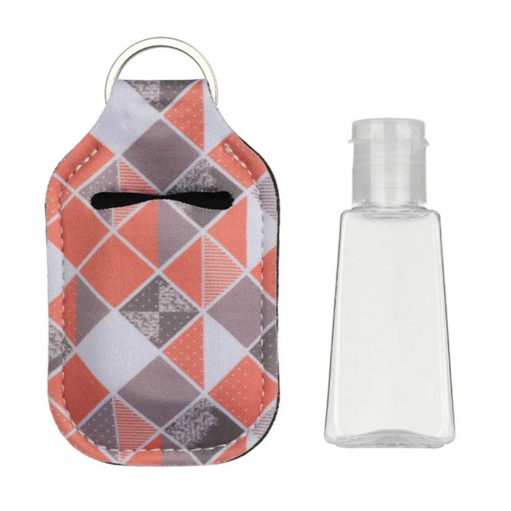 Hand Sanitizer Pouch Holder with Empty Bottle Keychain