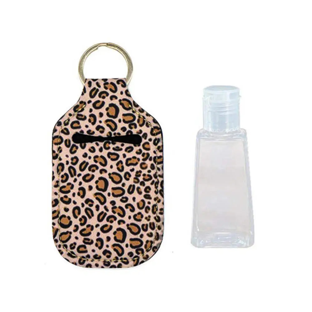 Hand Sanitizer Pouch Holder with Empty Bottle Keychain