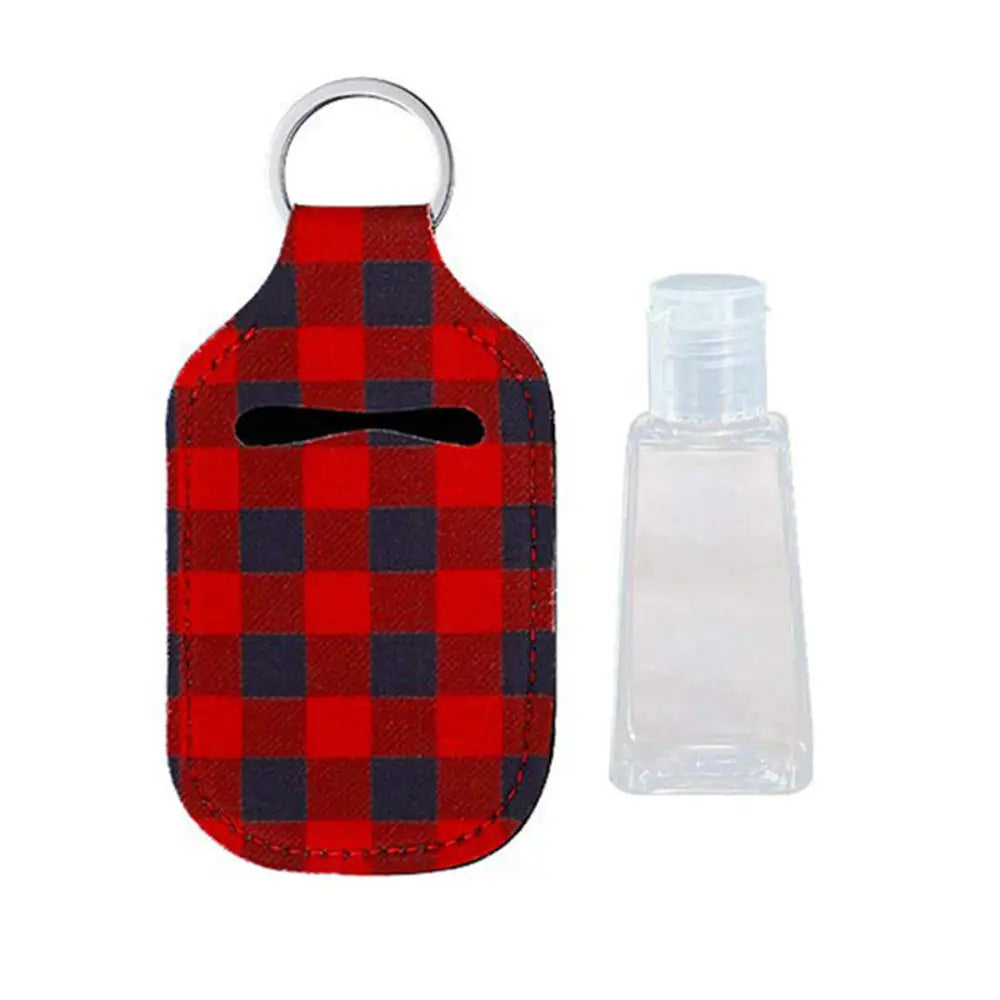 Hand Sanitizer Pouch Holder with Empty Bottle Keychain