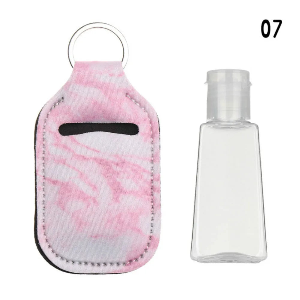 Hand Sanitizer Pouch Holder with Empty Bottle Keychain