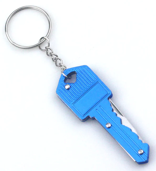 Key Knife with Hidden Blade Self Defense Keychain