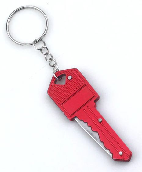 Key Knife with Hidden Blade Self Defense Keychain