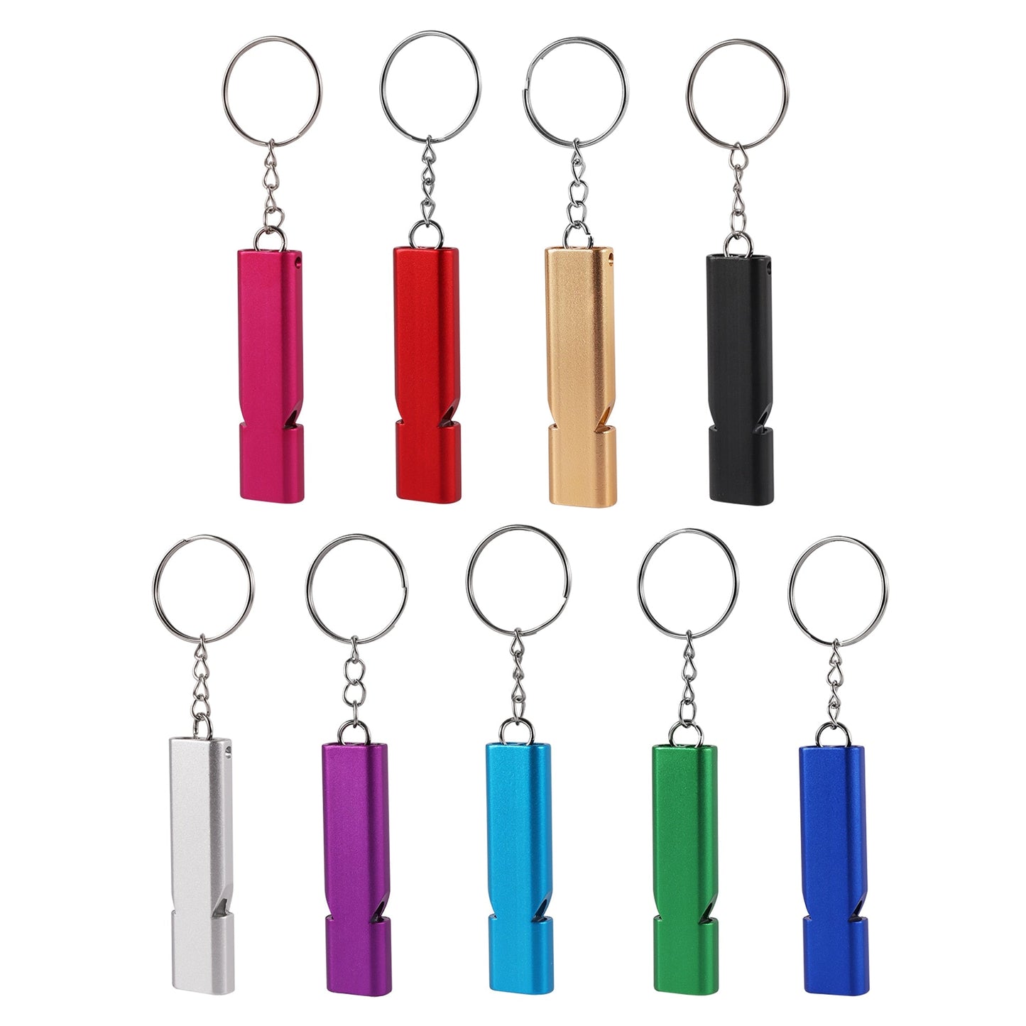 Mini Double-Barrell Whistle Self Defense Keychain