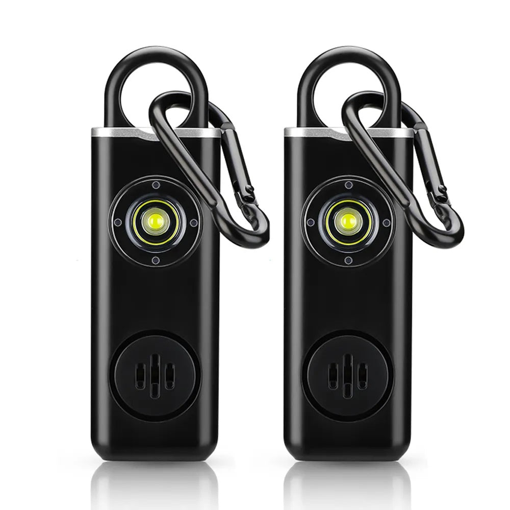 Pendant Personal Alarm + LED Emergency Light Self Defense Keychain