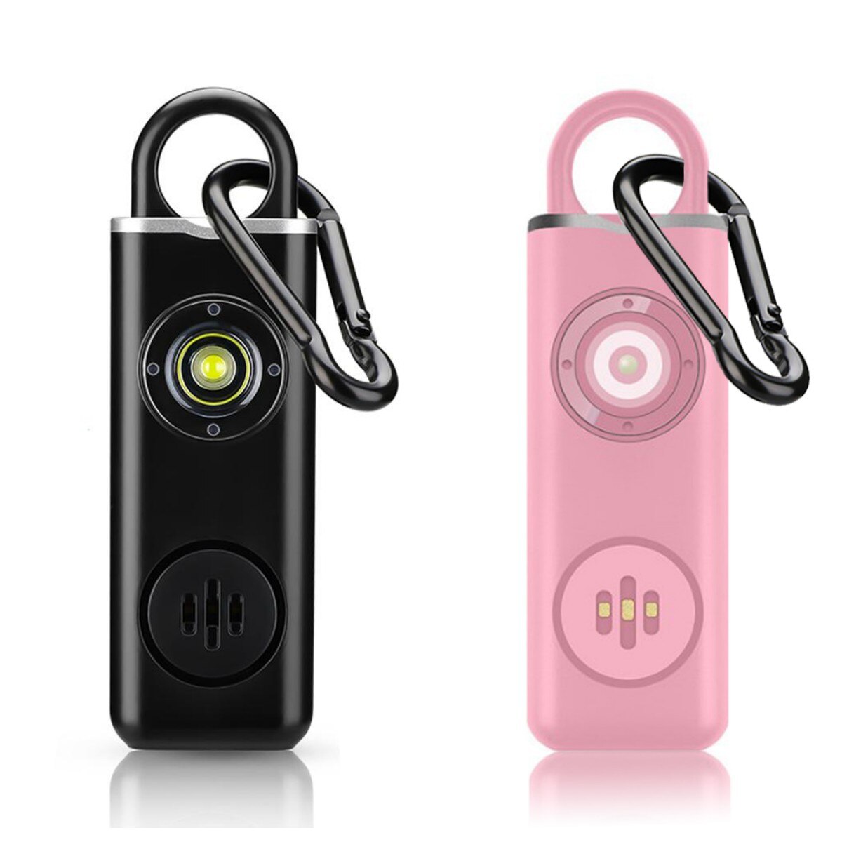 Pendant Personal Alarm + LED Emergency Light Self Defense Keychain