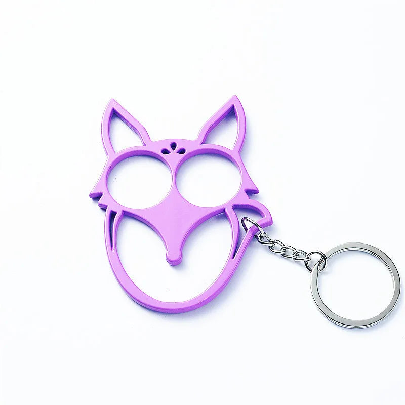 Fox Ears Self Defense Knuckles Keychain