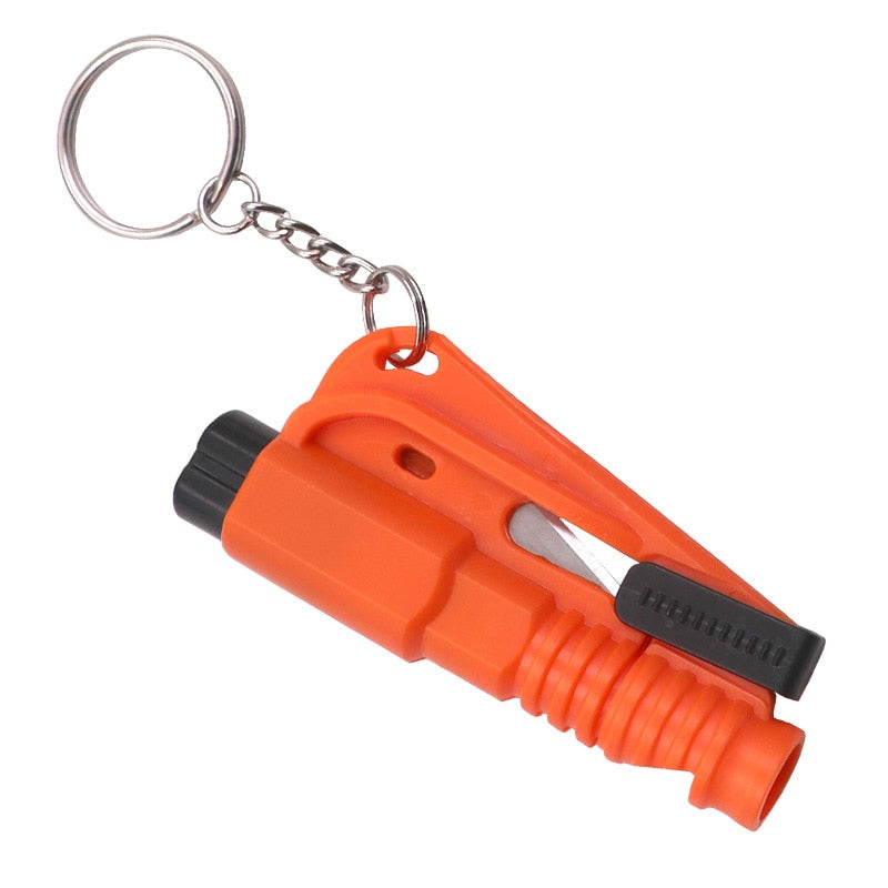 Original Window-Breaker and Seatbelt-Cutter 2-in-1 Emergency Keychain