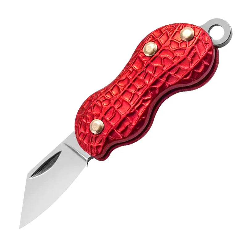 Peanut Knife with Hidden Blade Safety Keychain