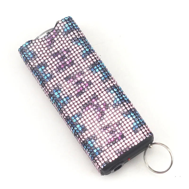 Stun Gun Bling-Jeweled Electroshocker Self Defense Keychain