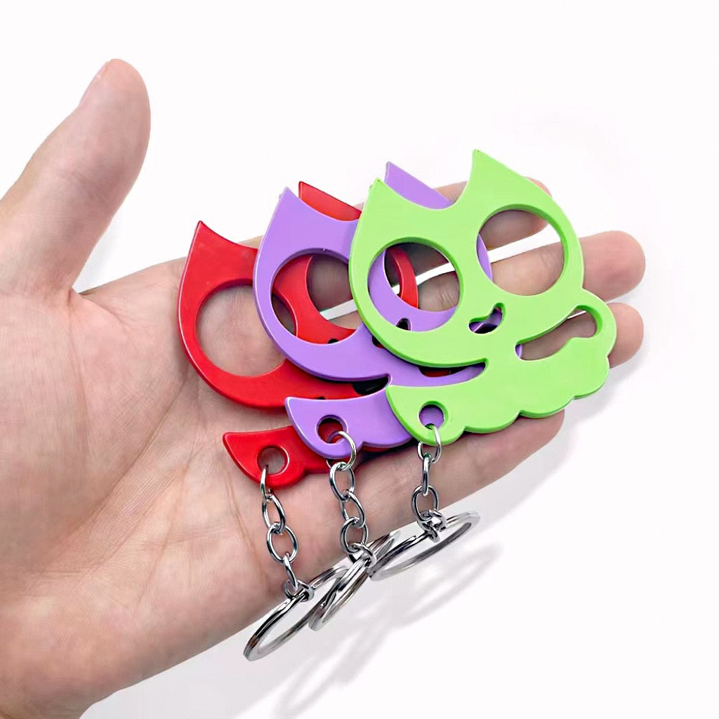 Animal Ears Self Defense Knuckles Keychain