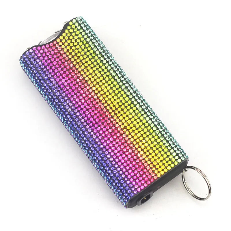 Stun Gun Bling-Jeweled Electroshocker Self Defense Keychain