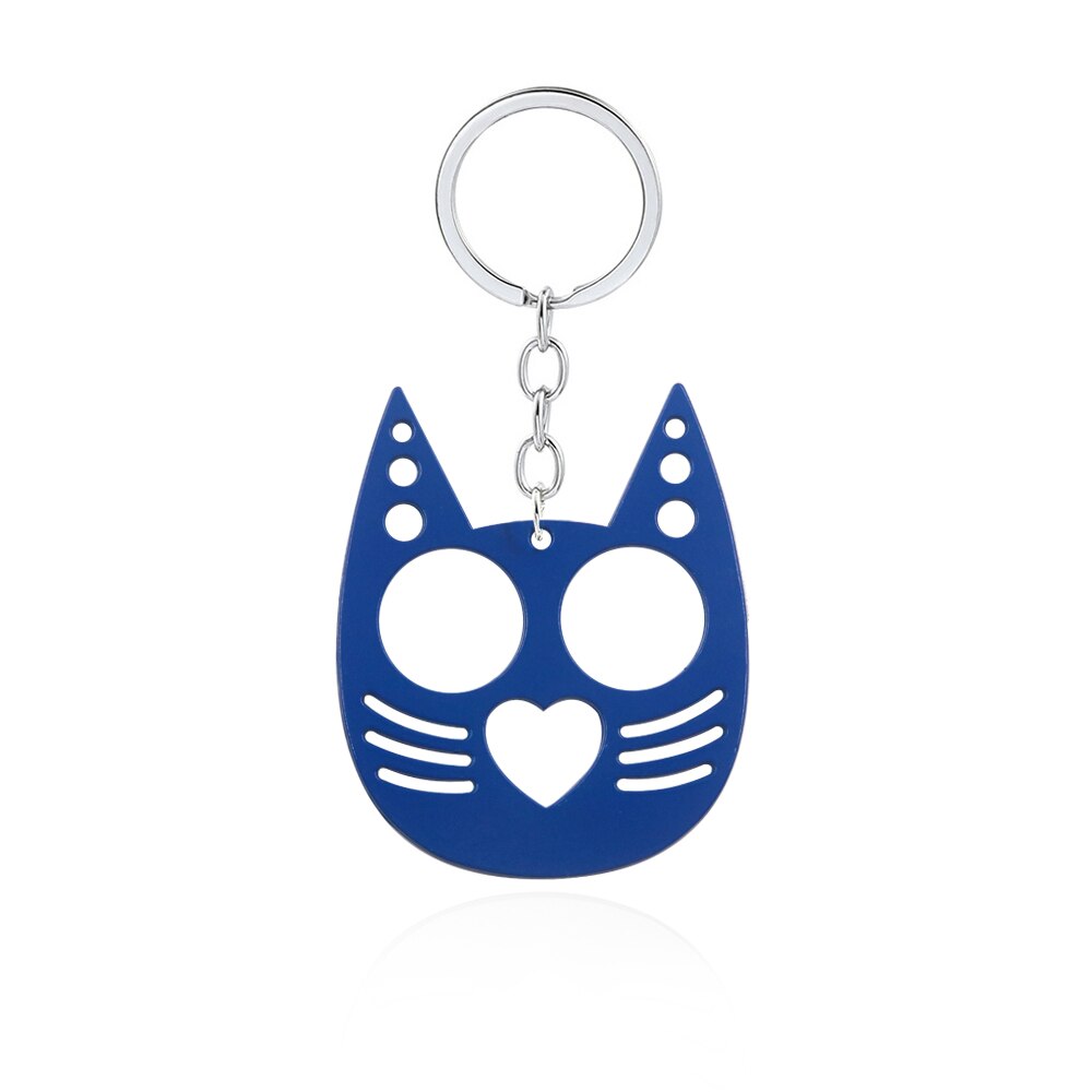 Kitty Cat Ears Self Defense Knuckles Keychain