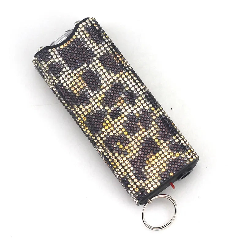 Stun Gun Bling-Jeweled Electroshocker Self Defense Keychain