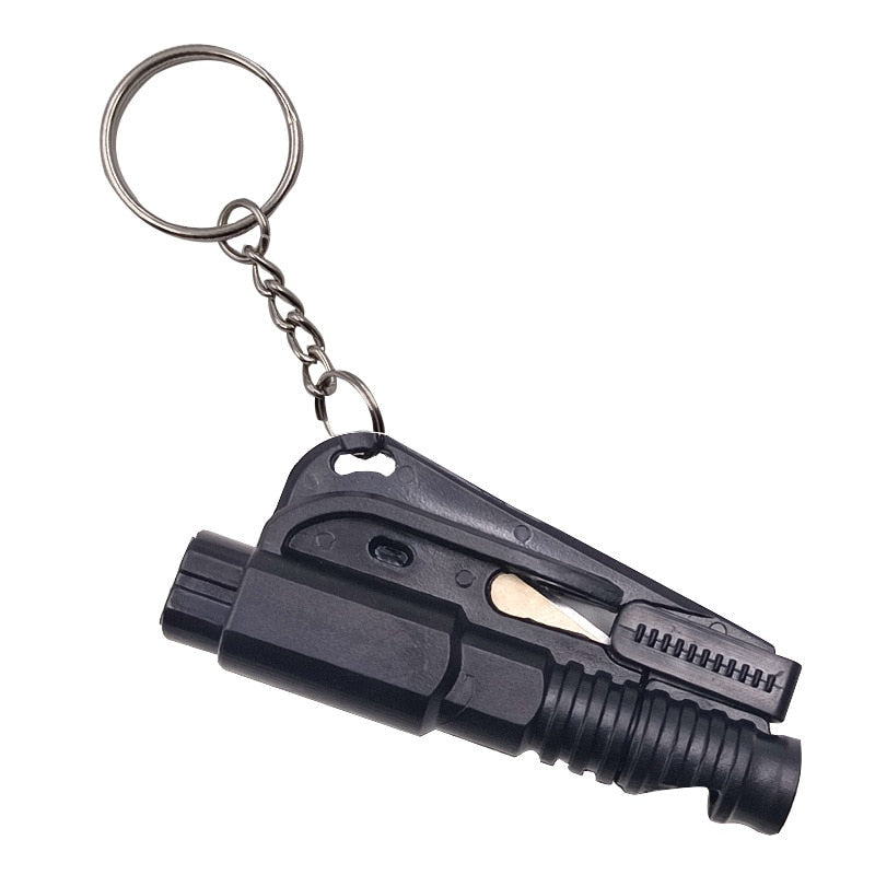 Original Window-Breaker and Seatbelt-Cutter 2-in-1 Emergency Keychain