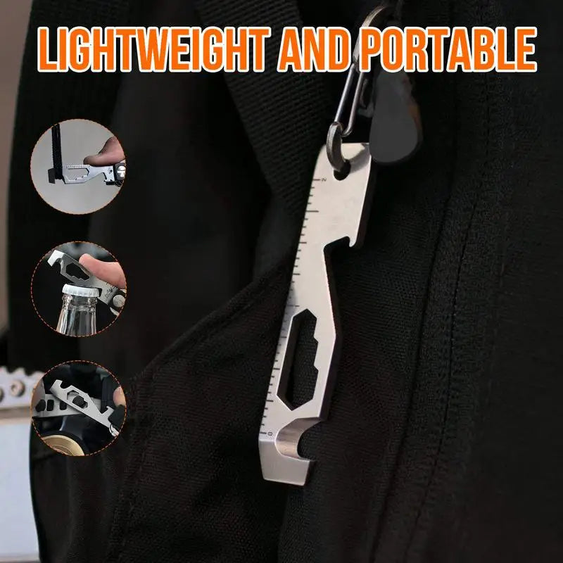 10-in-1 Multi-Tool Emergency Safety Keychain