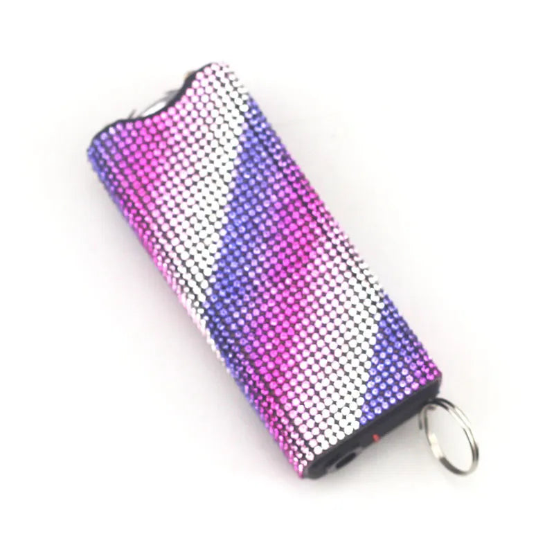 Stun Gun Bling-Jeweled Electroshocker Self Defense Keychain