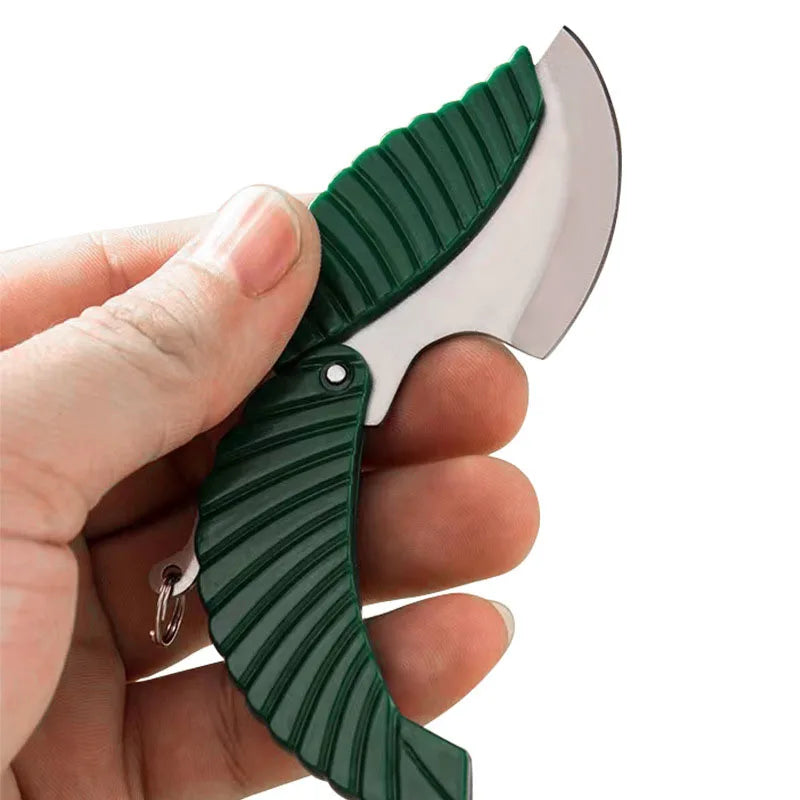 Leaf Knife with Hidden Blade Self Defense Keychain