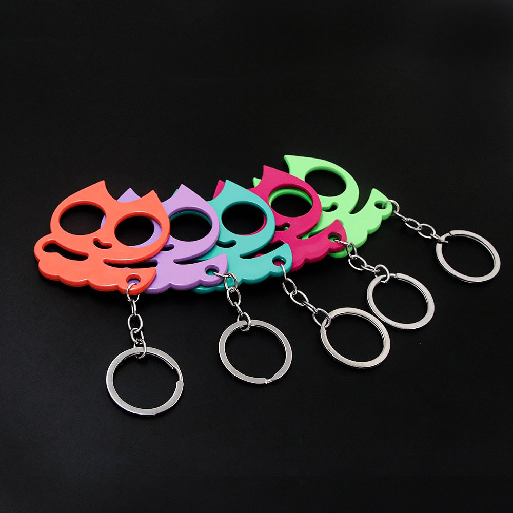 Animal Ears Self Defense Knuckles Keychain