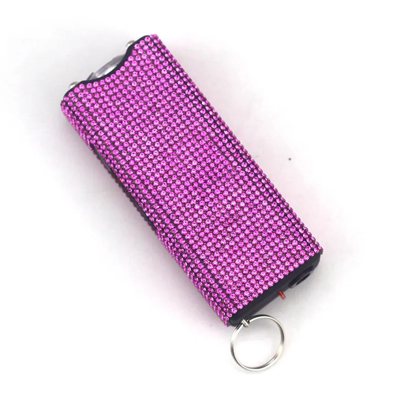 Stun Gun Bling-Jeweled Electroshocker Self Defense Keychain