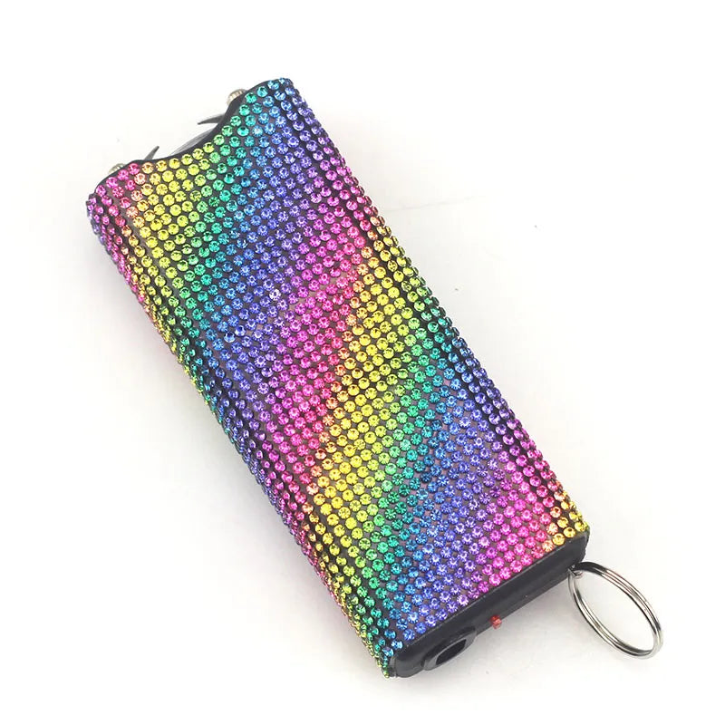 Stun Gun Bling-Jeweled Electroshocker Self Defense Keychain