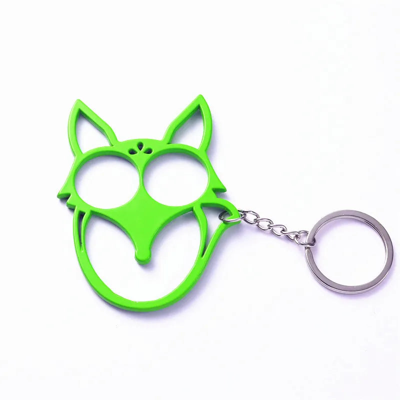 Fox Ears Self Defense Knuckles Keychain