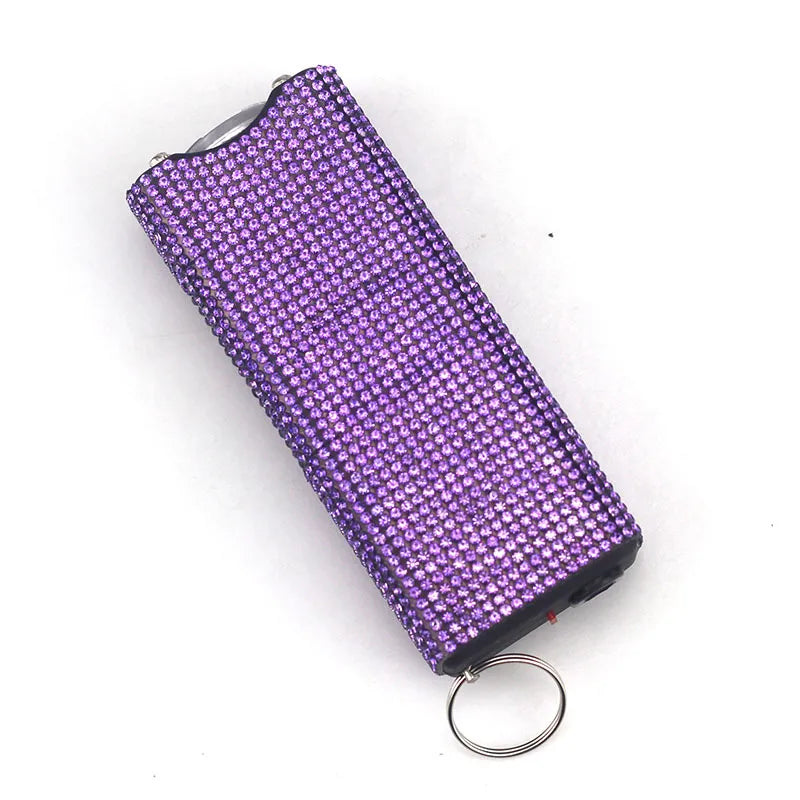 Stun Gun Bling-Jeweled Electroshocker Self Defense Keychain