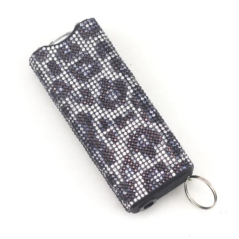 Stun Gun Bling-Jeweled Electroshocker Self Defense Keychain