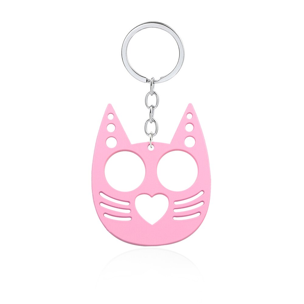 Kitty Cat Ears Self Defense Knuckles Keychain