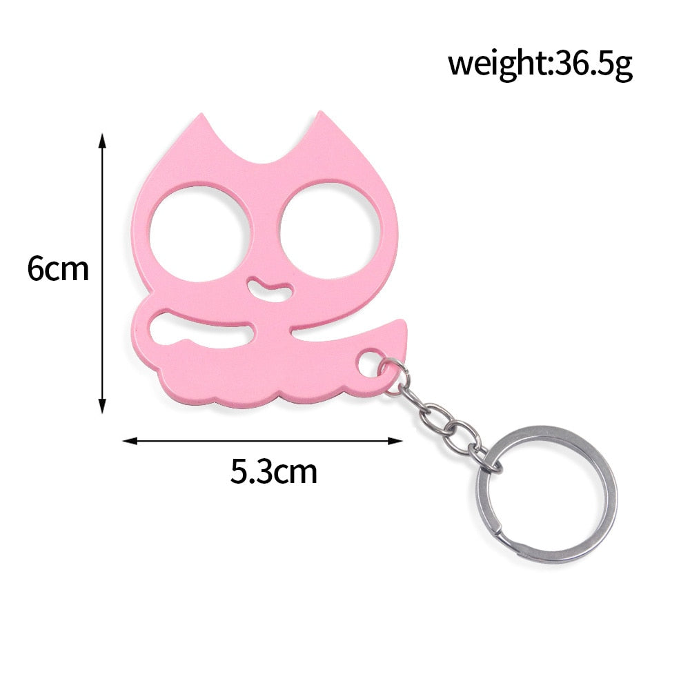 Animal Ears Self Defense Knuckles Keychain