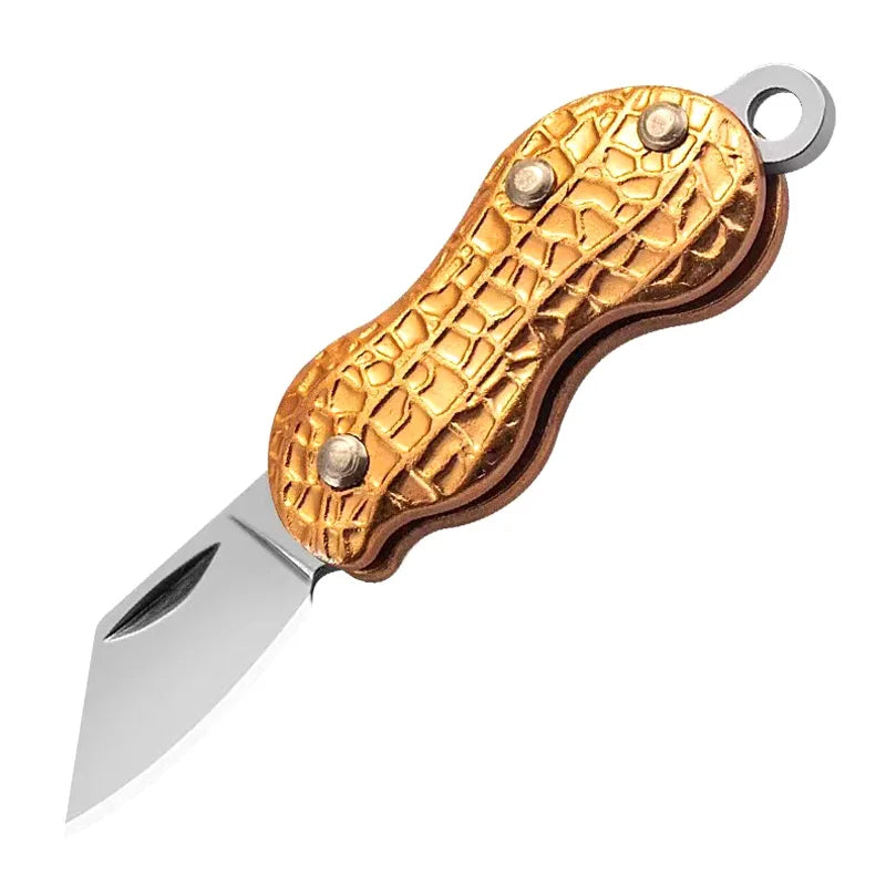 Peanut Knife with Hidden Blade Safety Keychain