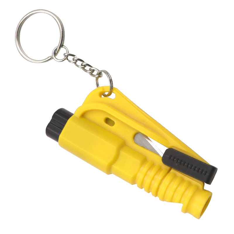 Original Window-Breaker and Seatbelt-Cutter 2-in-1 Emergency Keychain