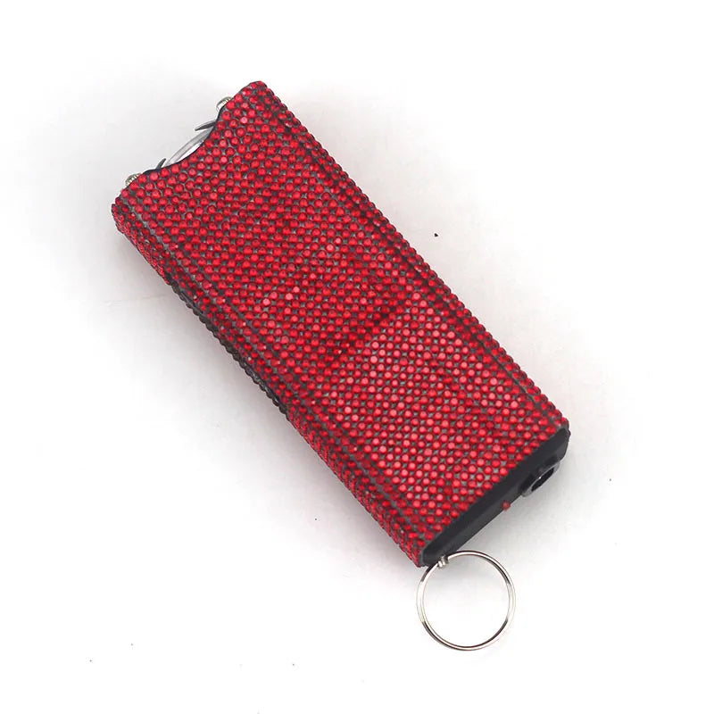 Stun Gun Bling-Jeweled Electroshocker Self Defense Keychain