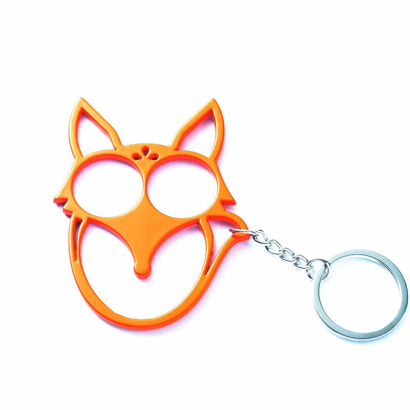 Fox Ears Self Defense Knuckles Keychain