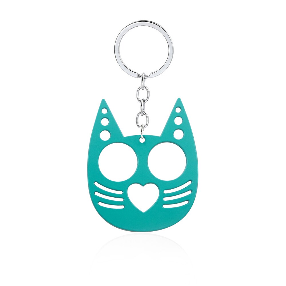 Kitty Cat Ears Self Defense Knuckles Keychain