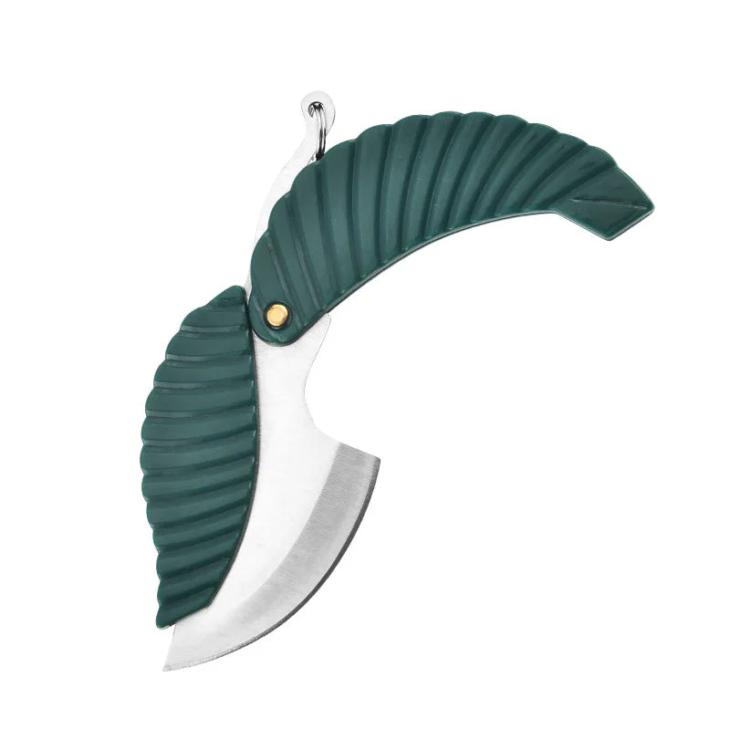 Leaf Knife with Hidden Blade Self Defense Keychain