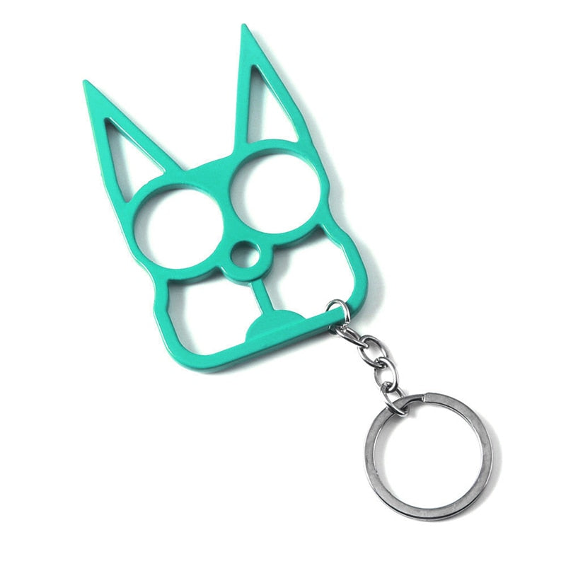 Cat Ears Self Defense Knuckles Keychain