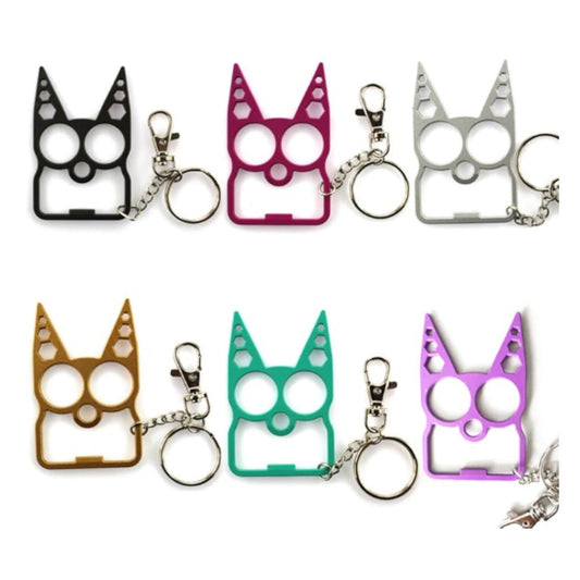 Tiger Ears Self Defense Knuckles Keychain