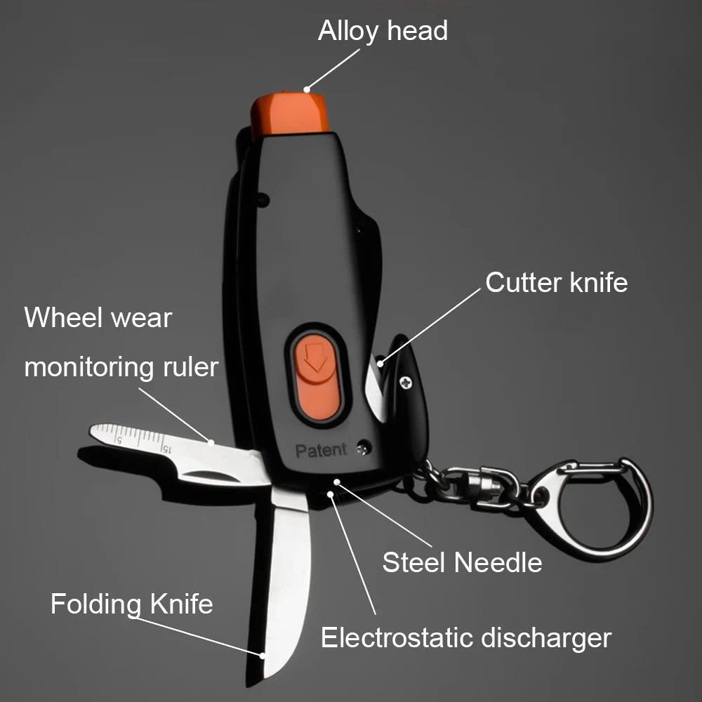 Window-Breaker Seatbelt-Cutter Multi-Tool Car Safety Keychain