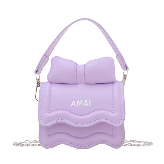 AMAI Mini Bag with Bow Mini Purse Self Defense Keychain